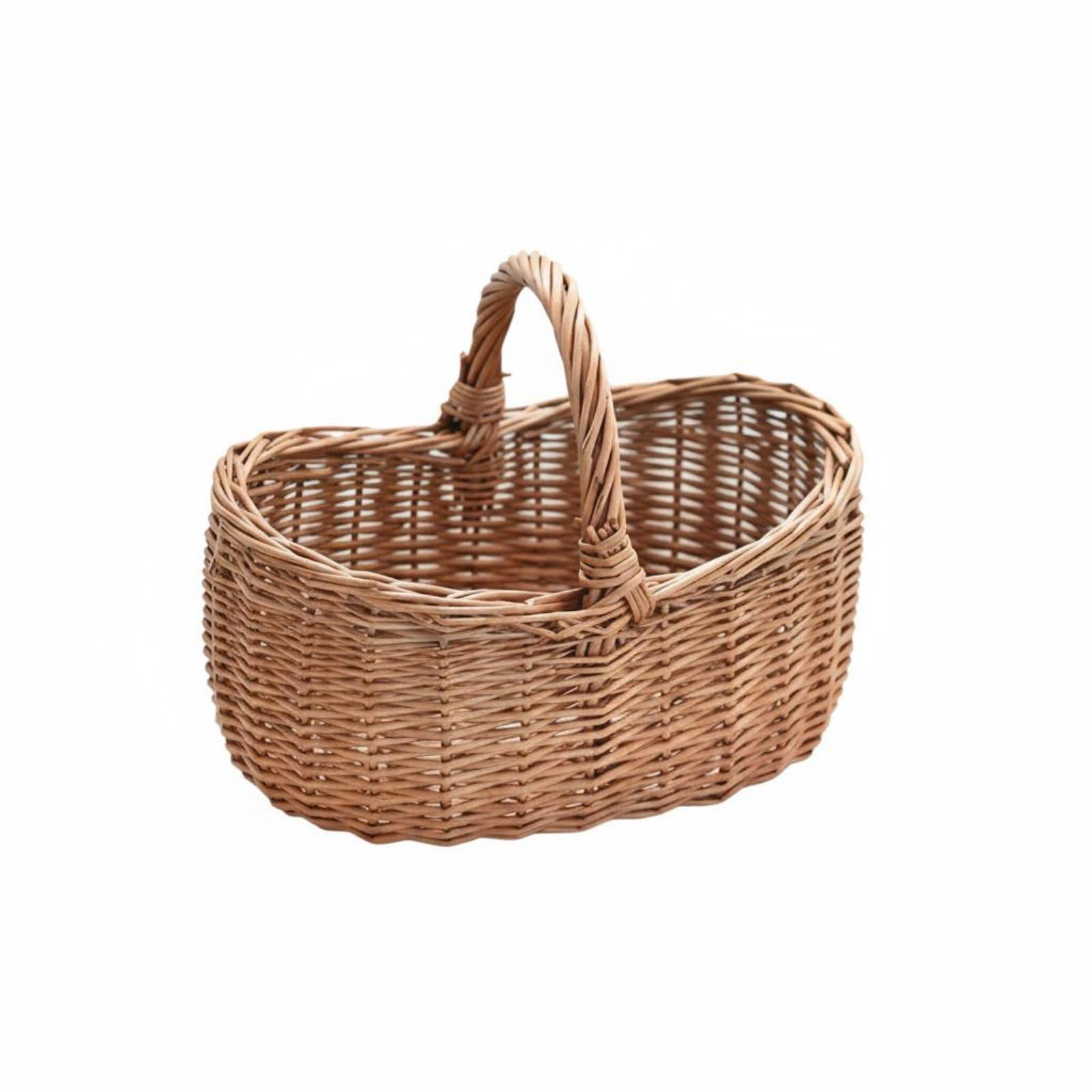 Harilla Handwoven Picnic Basket sturdy wicker carrier artisanal basket hamper woven handle lightweight and handmade suitable for garden picnics storage festive occasions