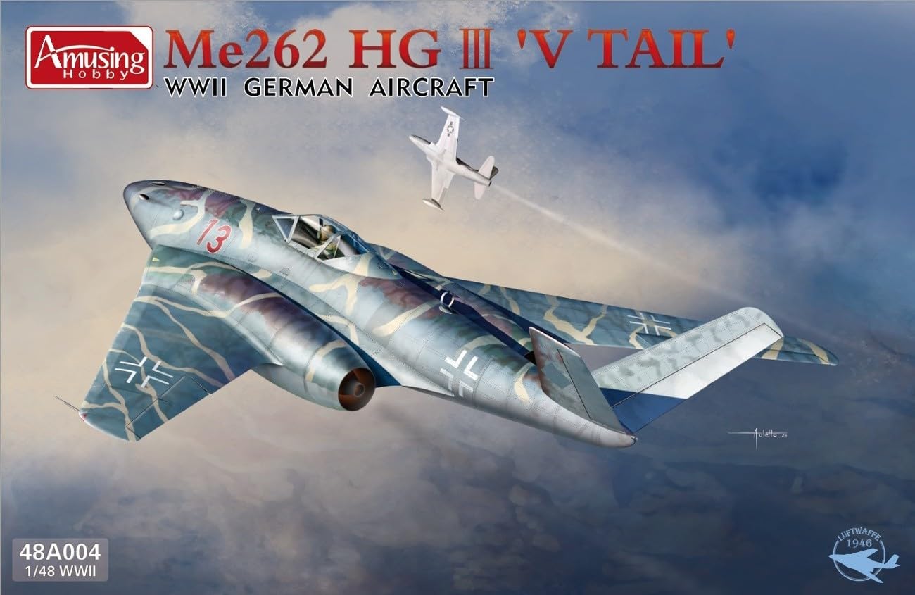 Amazon | アミュージングホビー 1/48 ドイツ Me262 HG3 V字尾翼