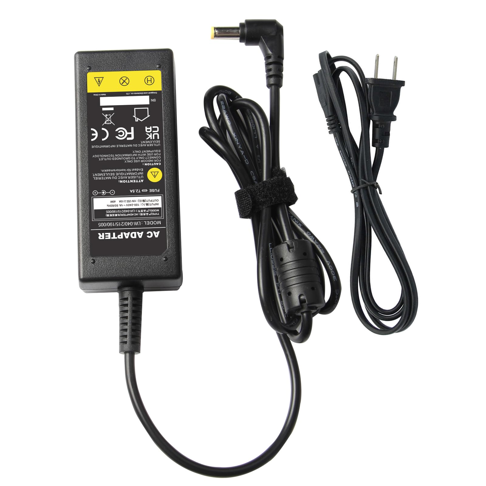 Amazon.com: 40W 19V 2.15A AC Adapter Compatibile with Acer Aspire