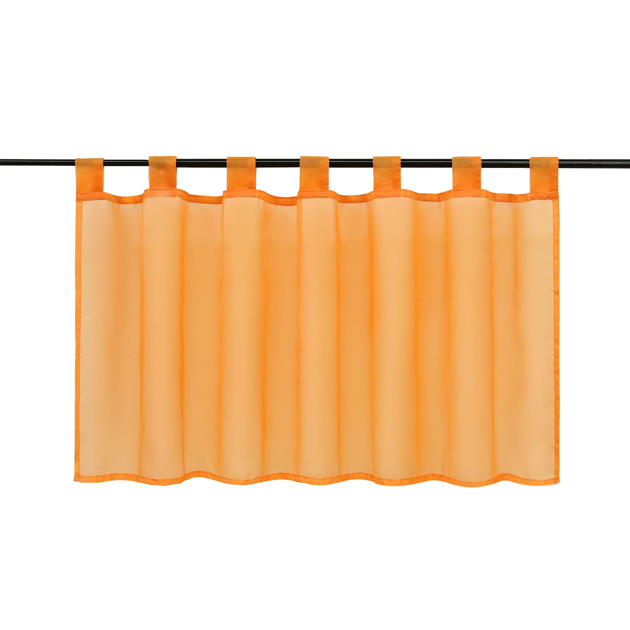 Joyswahl Visillo de gasa Eva monocolor 60 x 145 cm naranja