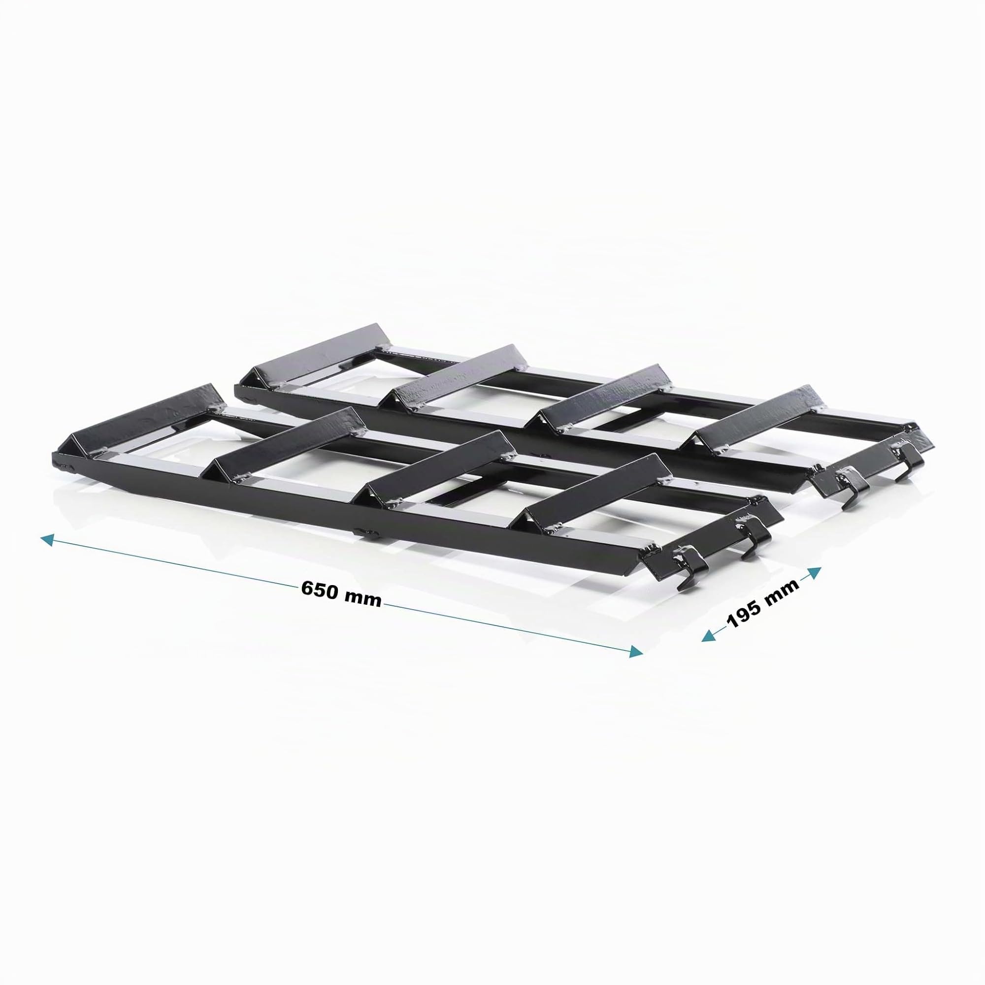Wiltec Set 2X rampas de Carga hasta 2 toneladas por par, 915 x 350 x 275 mm, rampas de Acero + extensión 2X 400 kg extensión 650x195 mm