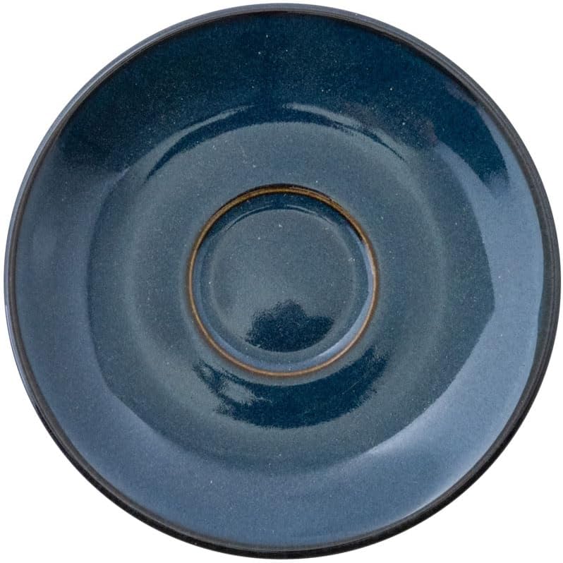 Koyo Pottery 17086059 Mare Deep Blue Espresso Saucer, Dishwasher Safe, Made in Japan