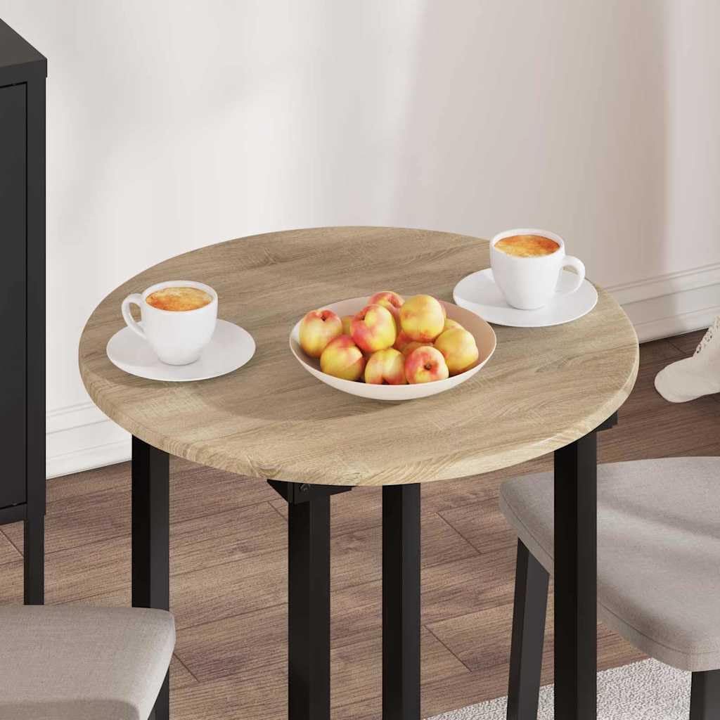 Plateau de table rond Ø 60 x 1,5 cm - Chêne Sonoma
