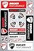 Autocollants d'autocollants de décoration de motocyclette pour des applications d'intérieur / extérieures, individuellement démontables de la feuille DUCATI_CORSE