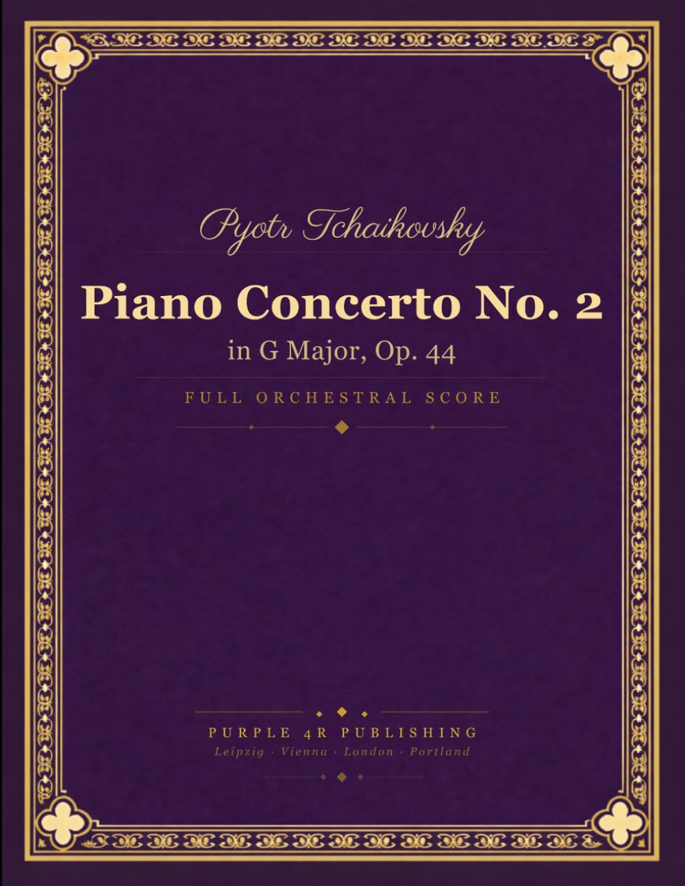 Tchaikovsky: Piano Concerto No. 2 in G Major, Op. 44 - Full Orchestral Score
