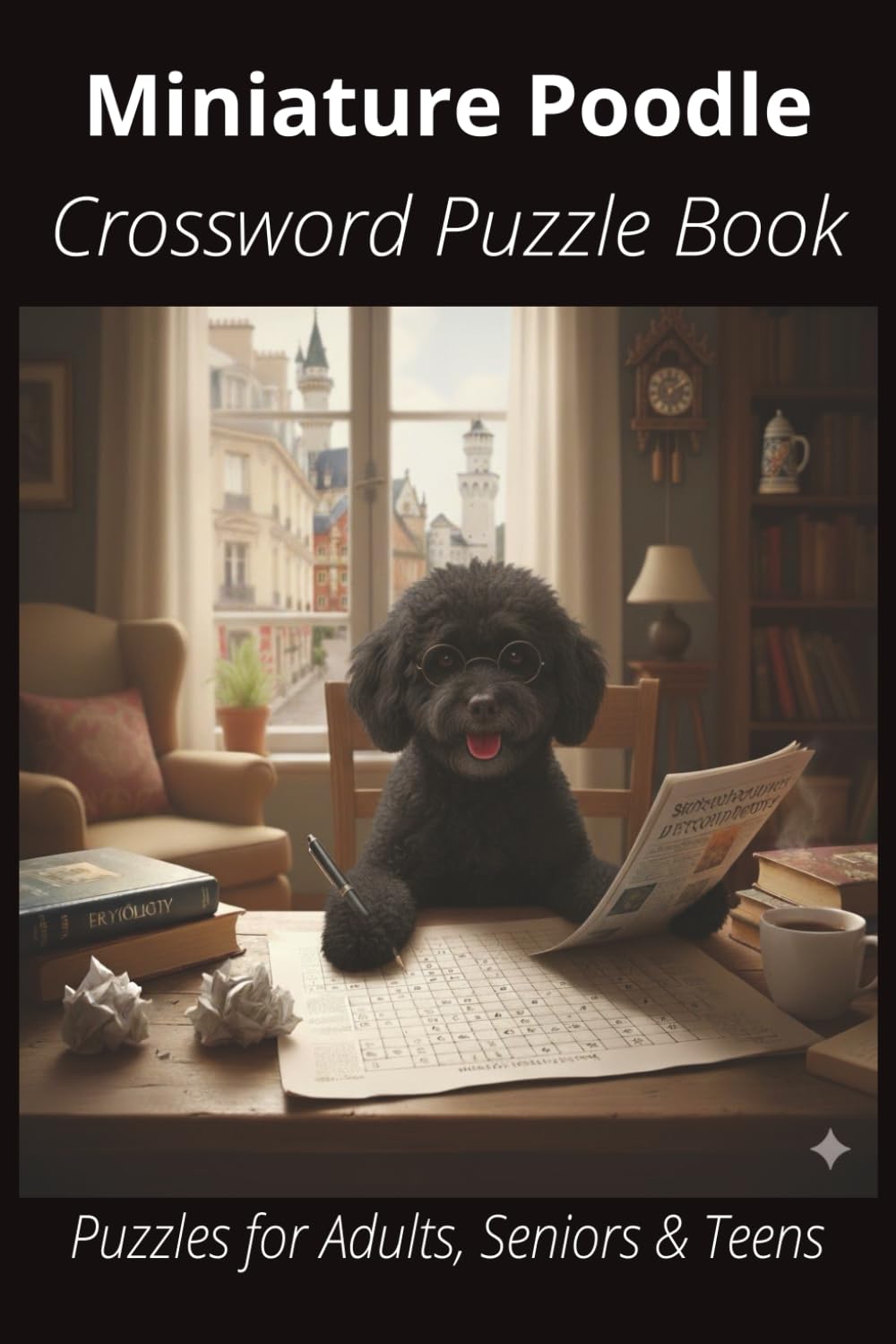 Miniature Poodle Crossword Puzzle Book: Crossword Puzzles with Easy-to-Read Print About Miniature Poodles, Loyal Companions, Training, Fun Facts & ... Pet Lovers, Vacations, and Relaxing Moments