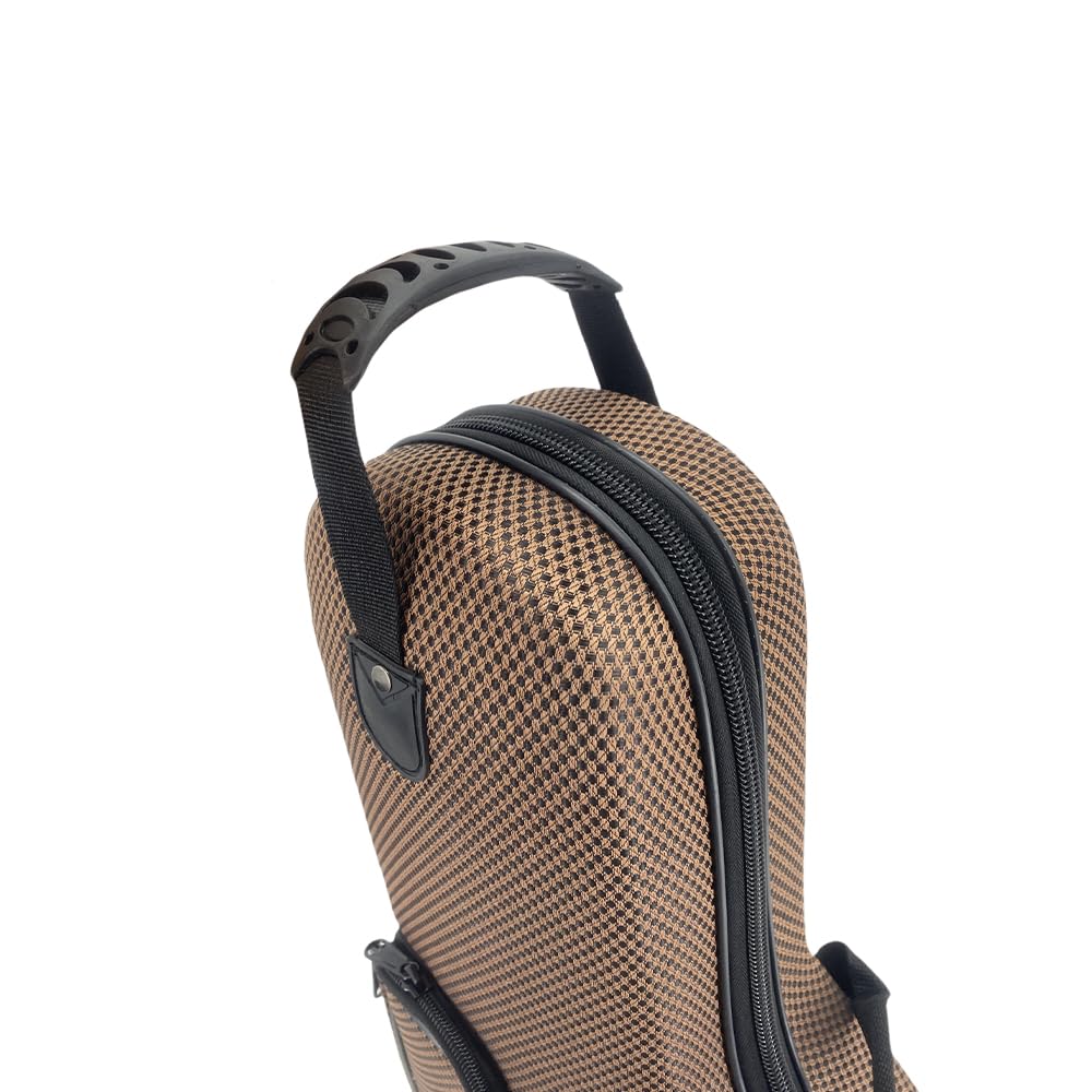 Custodia professionale per sassofono contralto, in nylon con tracolla, leggera e resistente, per sassofono contralto, custodia per accessori (marrone)