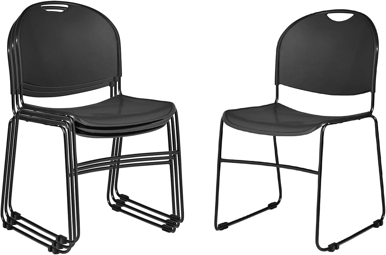 ENCASED Compact Commercial Stack Chair - 4 Pack