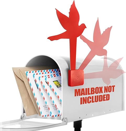 Miniatura 7 de Anley Bandera universal para buzón de correo saliente para madera, metal y estuco, resistente a la corrosión, kit de repuesto de banderas de señal