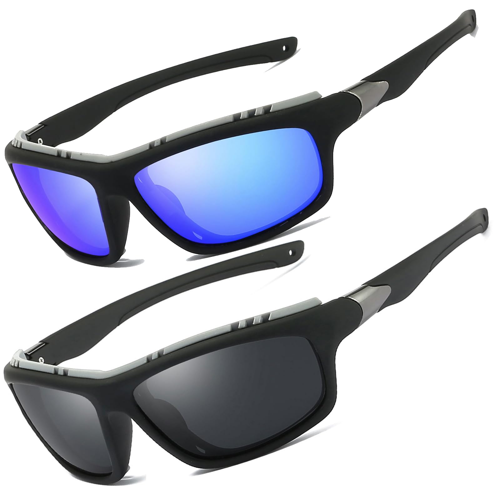 Perfectmiaoxuan Occhiali da sole polarizzati per uomo donna ciclismo montagna trekking guida pesca arrampicata sportivi cordino Notturna Antiriflesso Guida