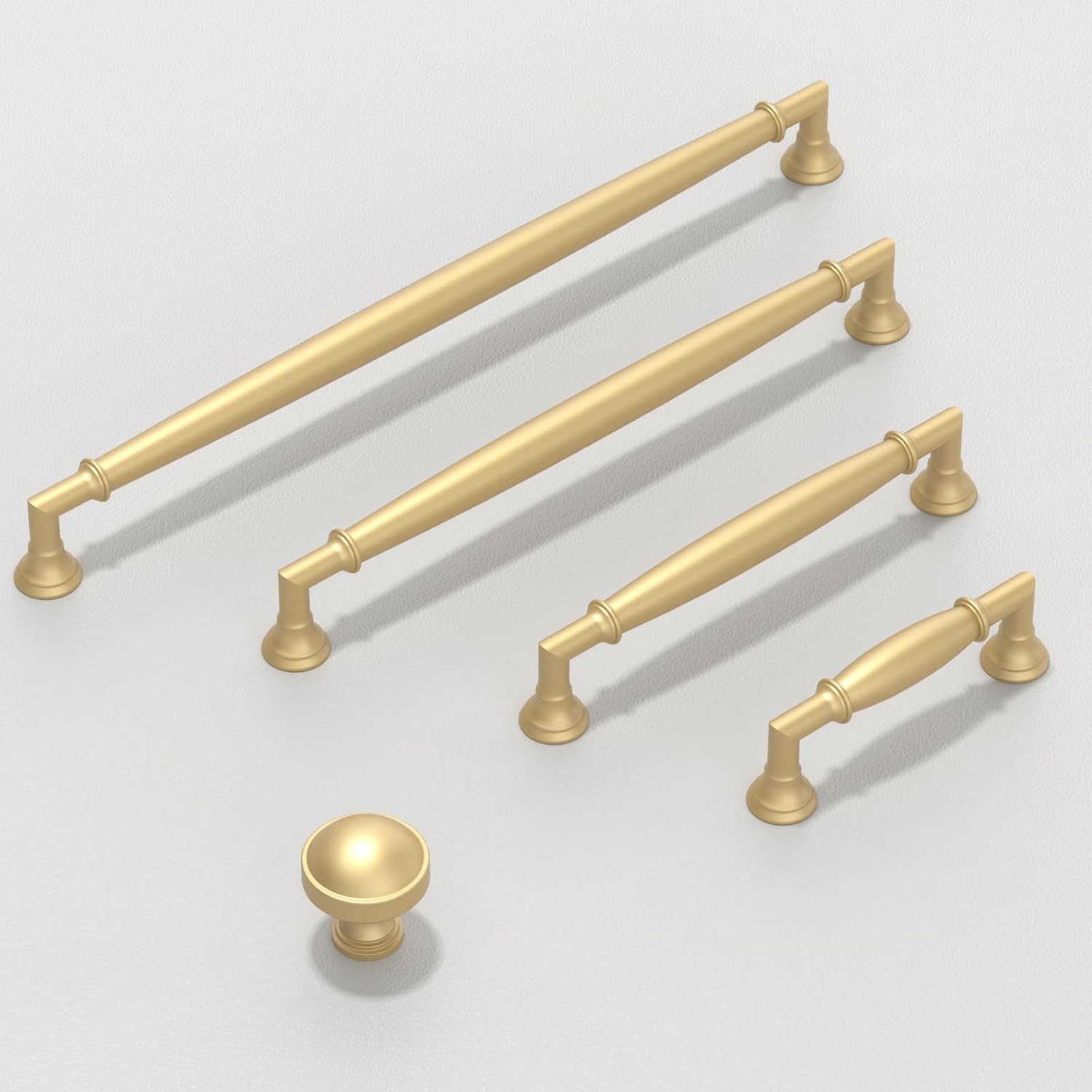 10 Pack Brushed Gold Cabinet Pulls 10 Inch(254mm) Kitchen Cabinet Handles Cabinet Hardware for Drawer Pulls
