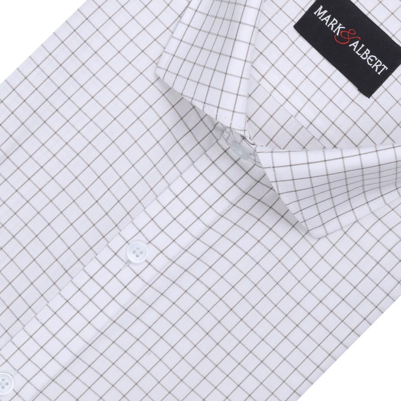 Image of Mark & Albert Men's Half Sleeves Regular Shirt
