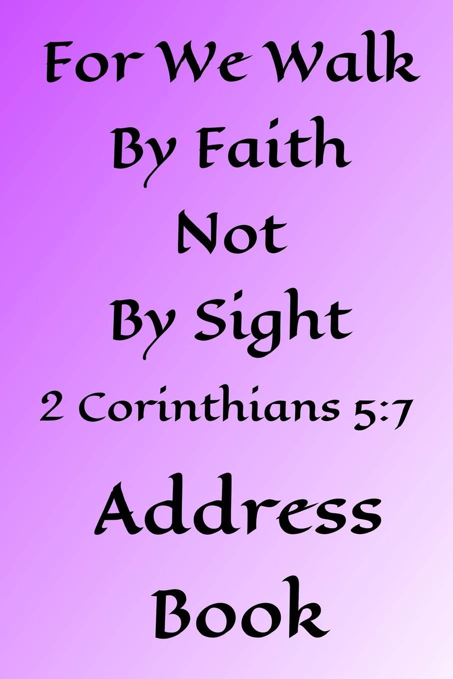 Address Book: Bible themed 6x9 100 pages