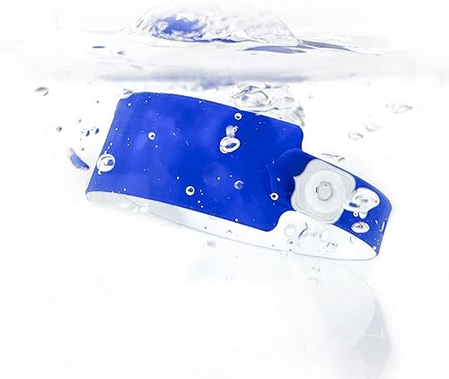 Miniatura 4 de Paquete de 100 pulseras de plástico azul marino, pulseras de colores para eventos, muñequeras de vinilo para fiestas, pulseras de plástico