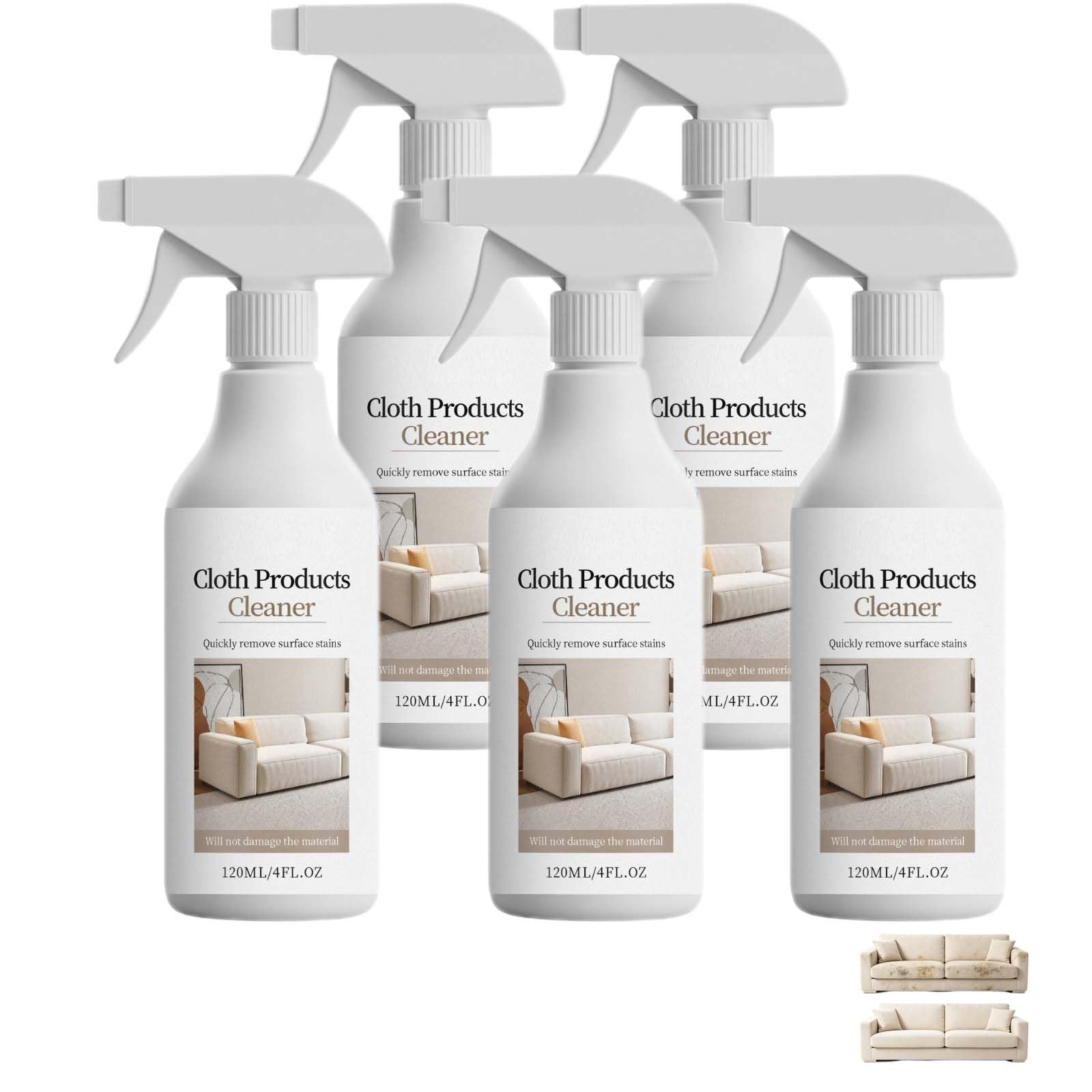 Polstertuchreiniger, Mehrzweck-Reinigungsfleckenspray. (5PCS)