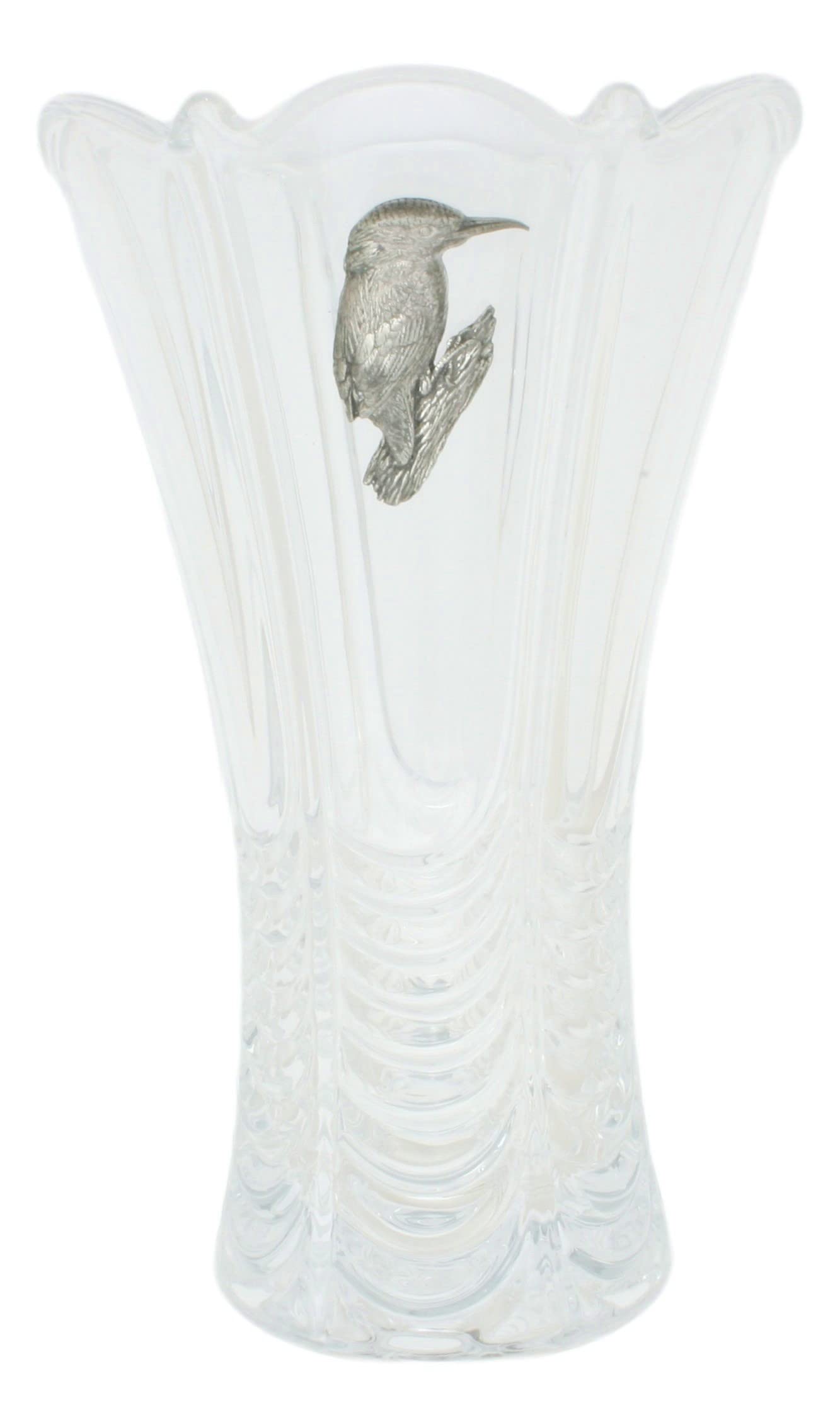 Kingfisher P Flower Table Vase Cut Crystal Glass Flute Style Luxury Gift 203