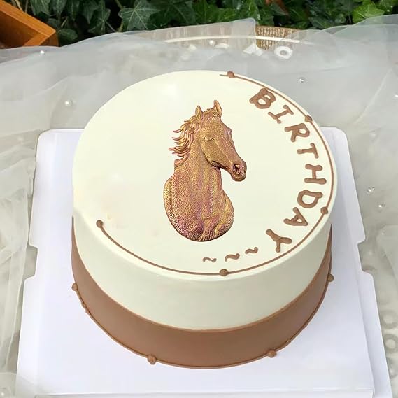 Sijiangmold Horse Silicone Mold Horseshoe Fondant Molds Set of 3