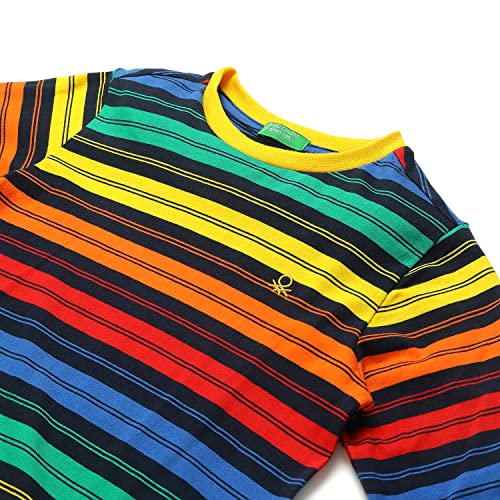Image of United Colors of Benetton Boy's Striped Regular Fit T-Shirt