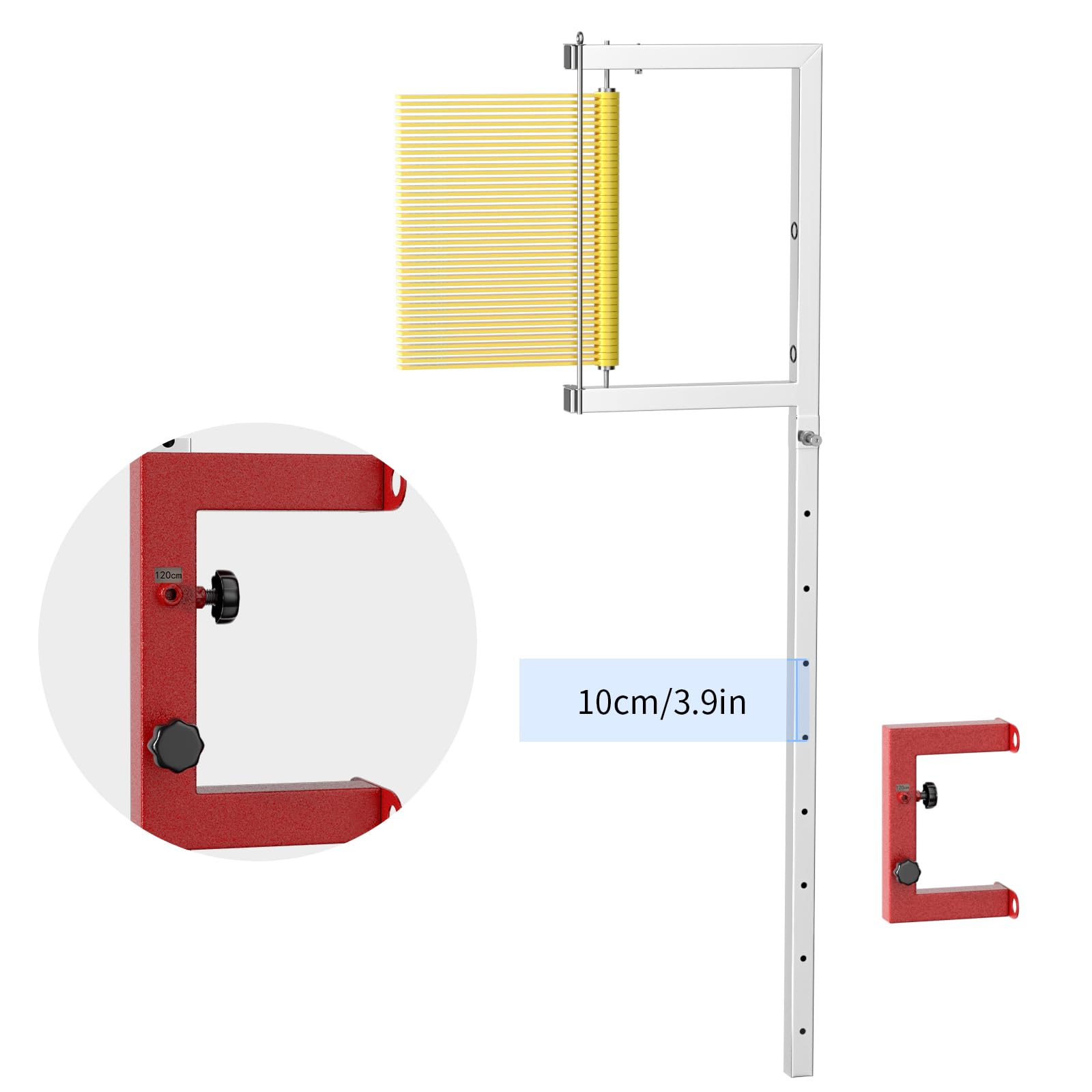 Vertical Jump Tester, Vertikaler Sprungtester -einstellbare Höhe 2.29ft, Wall Mounted Vertikaler Sprung Trainer Sprung Training, Wandmontage Vertical Jump Measurement Tool