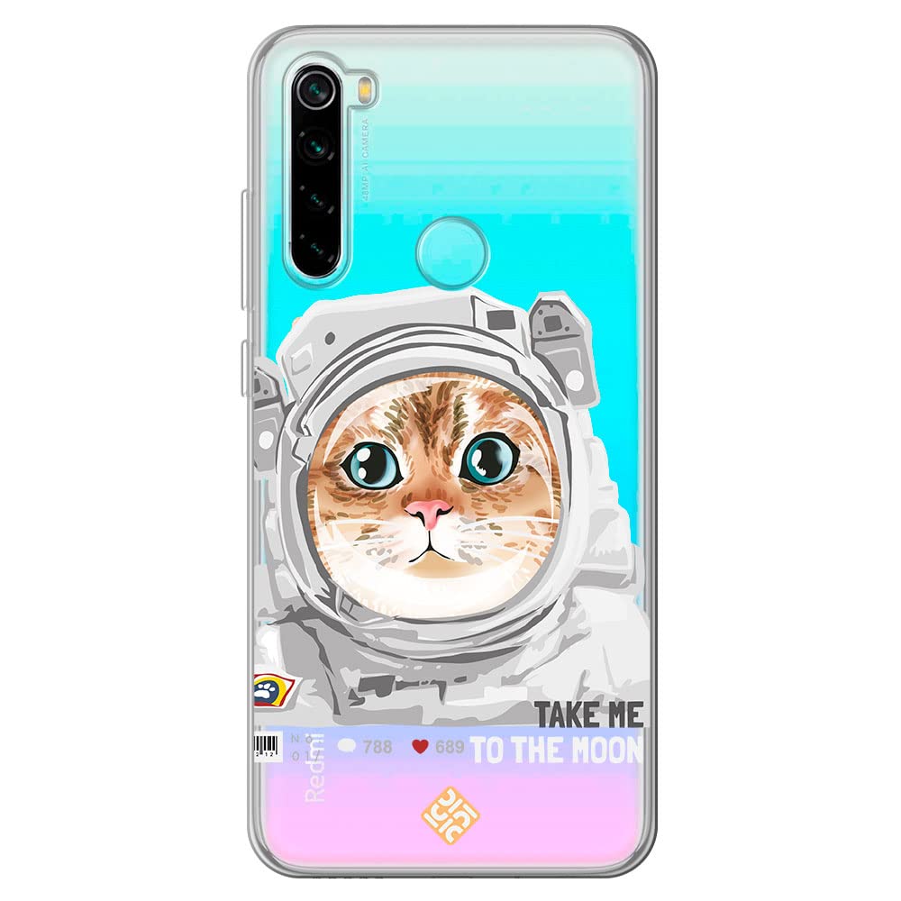 Custodia per telefono con motivo a linee di gatto carino e divertente per Xiaomi Redmi Note 11 10 9 8 Pro 9S 8A 10S 11S Cover morbida per Redmi Note