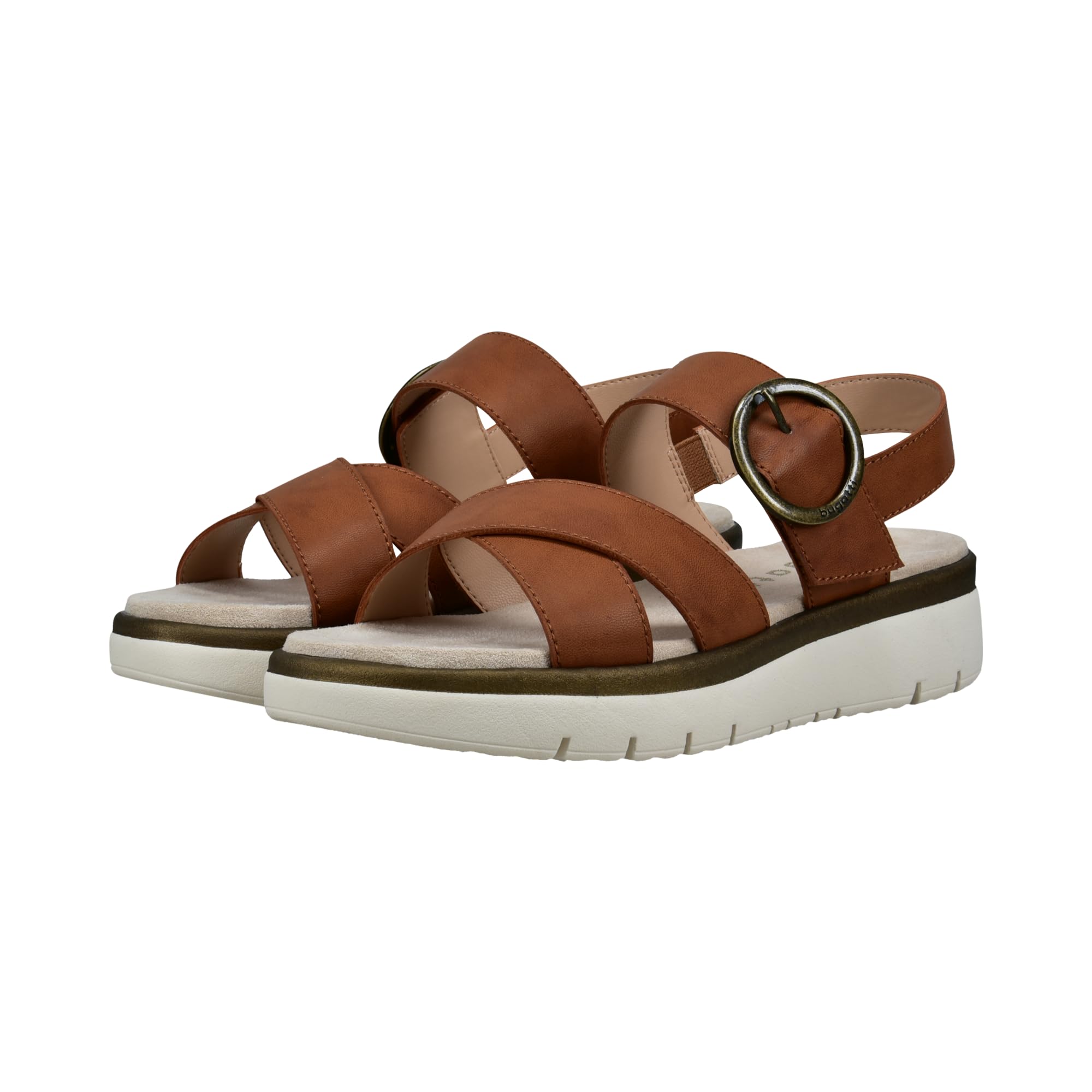 bugatti Women's Sandals 435AQN845000-6300, 38, Cognac