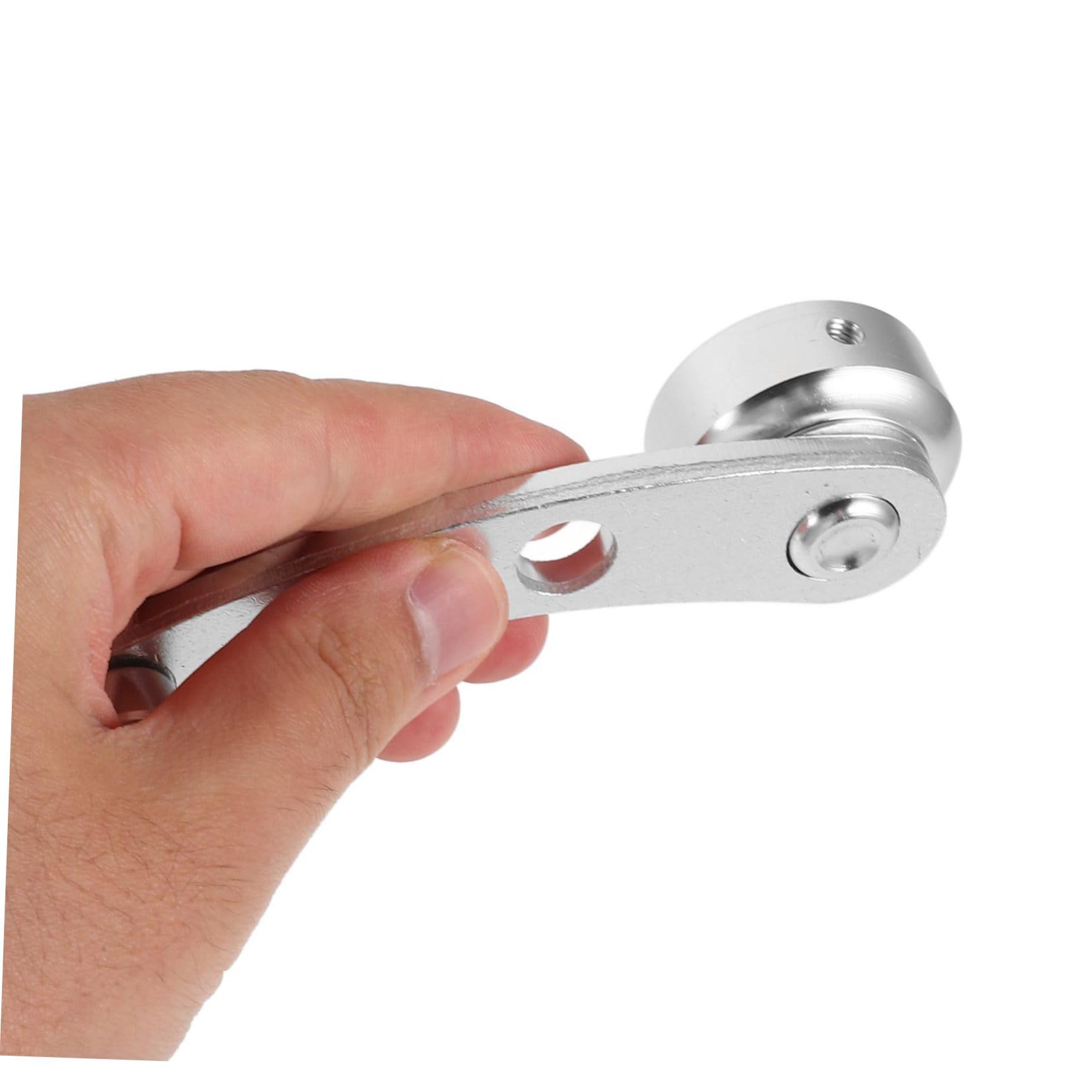 Zerodeko 4 Stück Autofensterkurbelgriffe Silber, aus Aluminiumlegierung