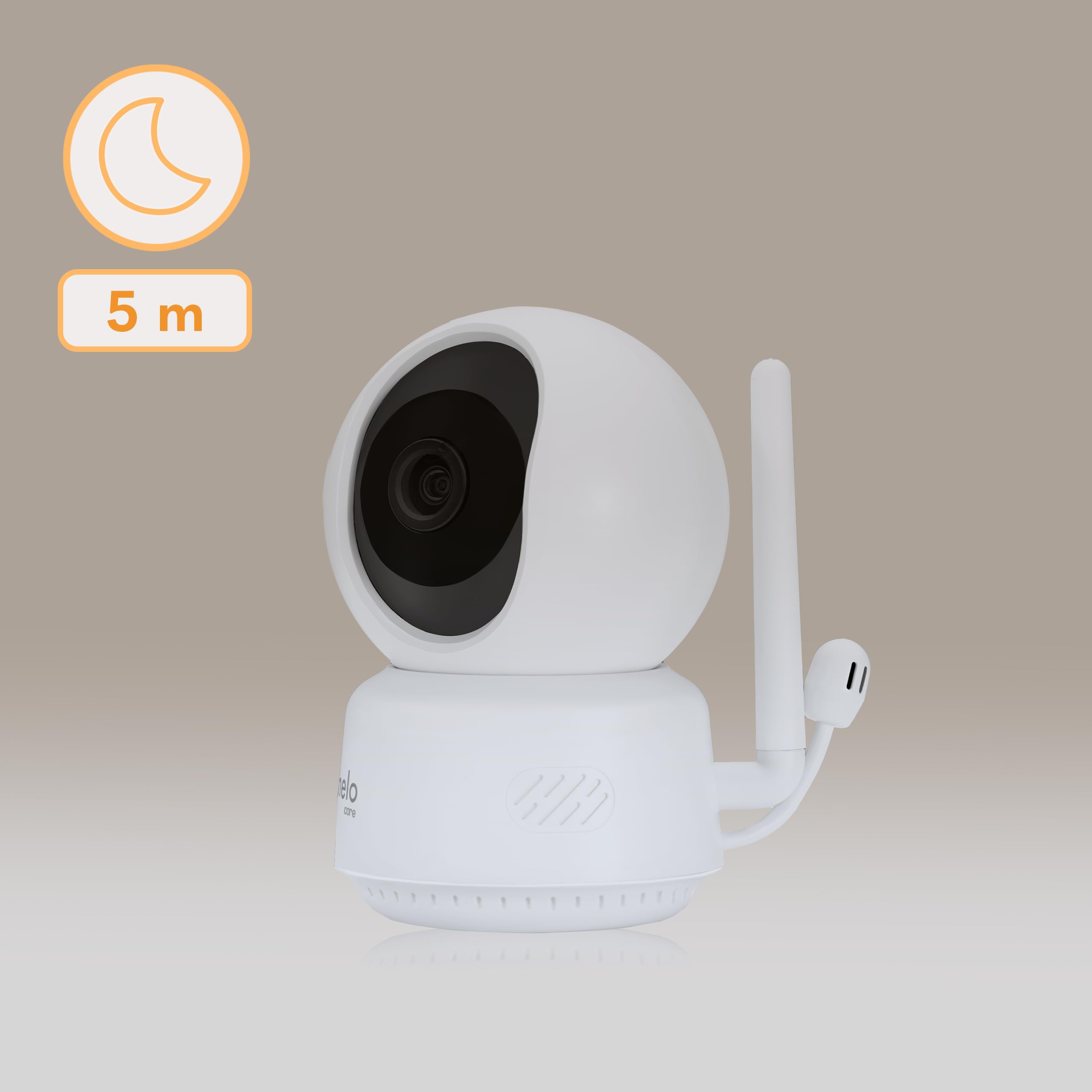 Lionelo Babyline 9.1 Niania Elektroniczna z Obrotową Kamerą 360° Full HD Ekran 5” Zasięg 50m / 300 m Dwustronna Komunikacja, Bateria 8 h Tryb Nocny Funkcja VOX Parowanie do 4 Kamer