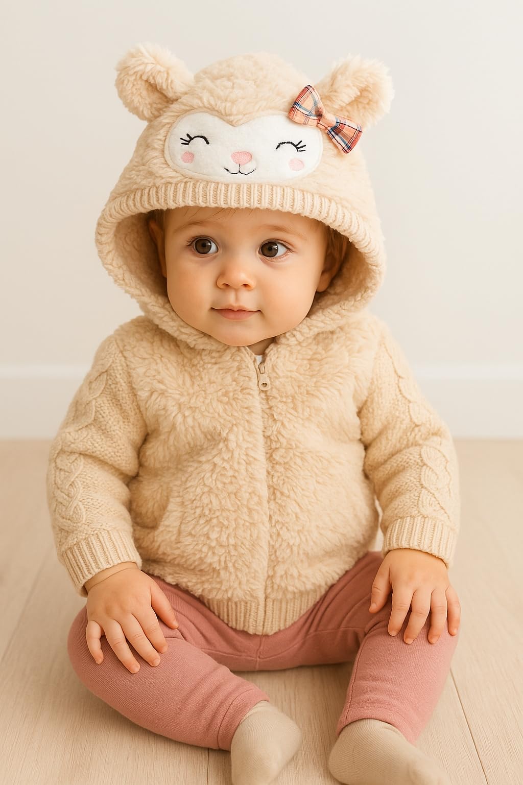 Generico Cardigan Neonato in Maglia – Modello Invernale con Chiusura Frontale
