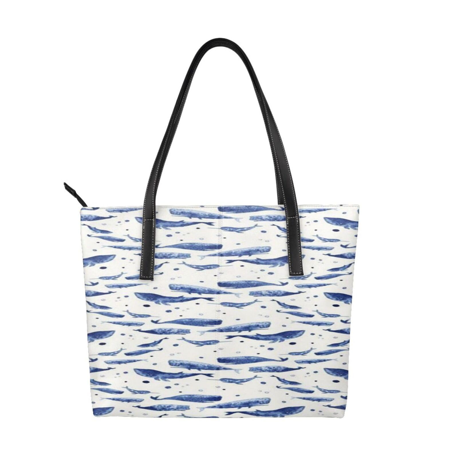 Sac de luxe baleine bleue en polyuréthane premium - 6