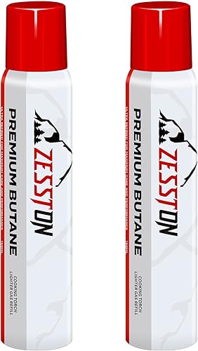 Zesston Recambio de butano - 5.1 fl oz de combustible de butano premium, para antorcha de cocina, antorcha de butano, repuesto de encendedor de