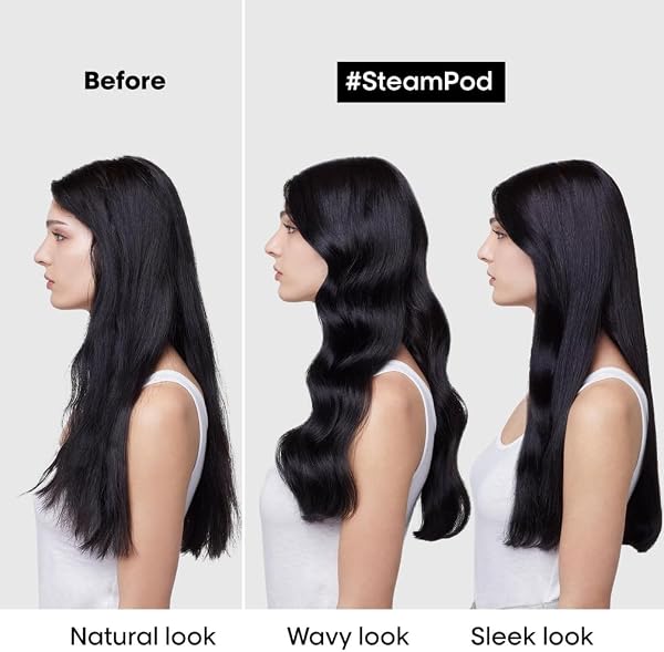 L'Oréal Professionnel Steam Hair Straightener & Styling Tool, for All Hair Types, SteamPod 4, UK Plug - 5