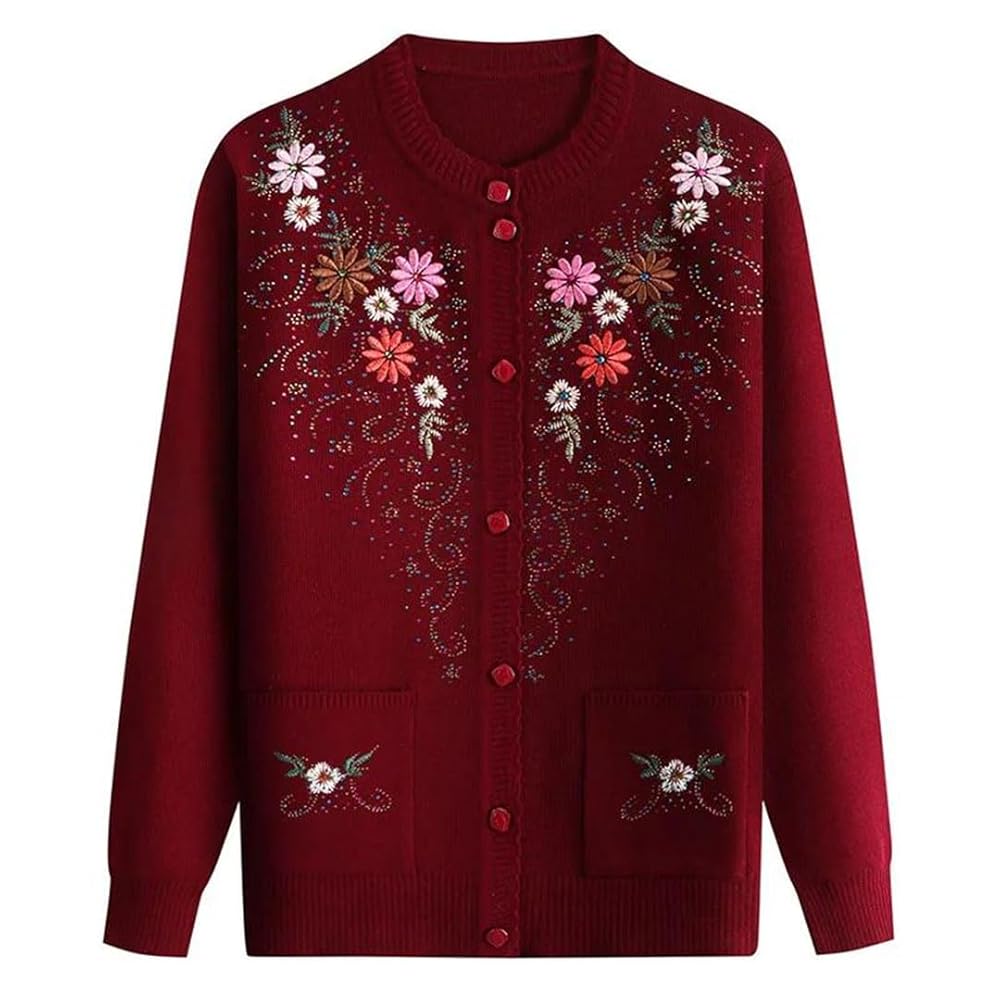 みみアニュアルEMBROIDERY CARDIGAN 赤 みみ様専用アニュアルEMBROIDERY CARDIGAN 赤 - メルカリ
