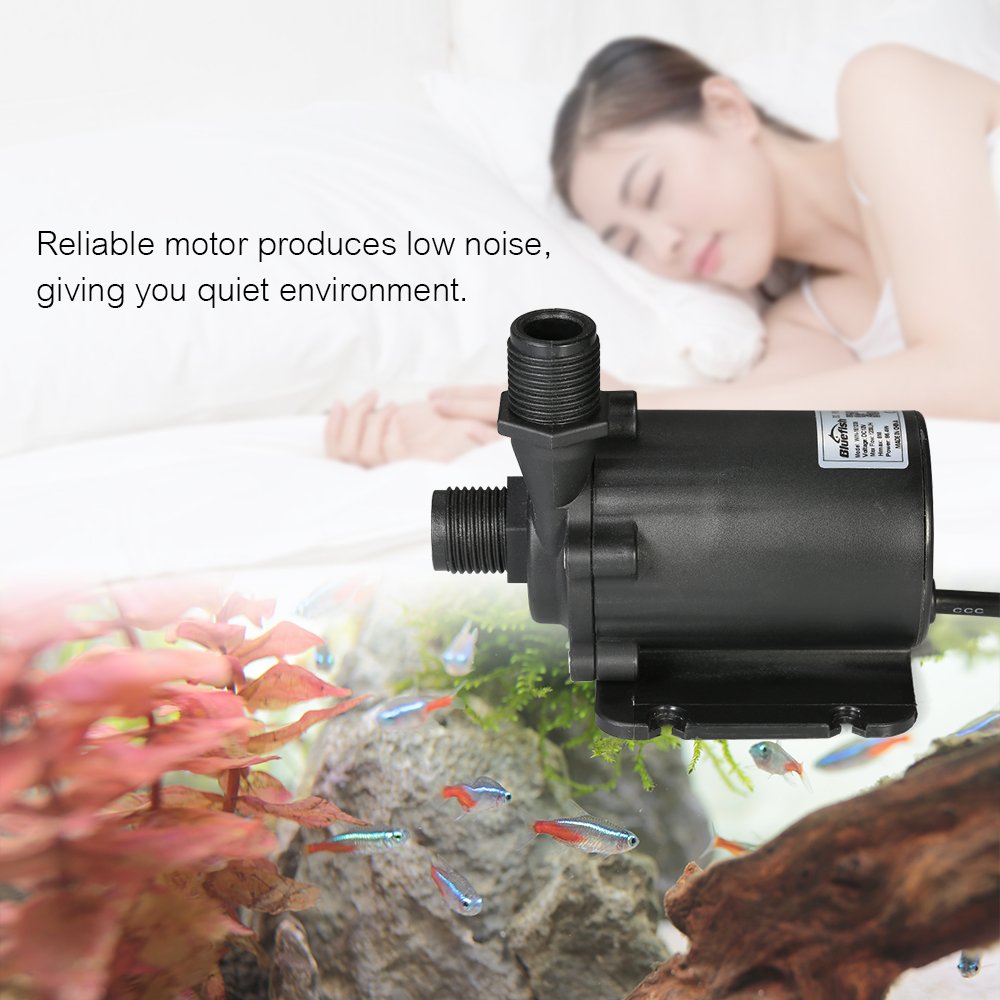 Bomba de agua sin escobillas DC12V 1200L/H para sistemas hidropónicos de peceras de acuario