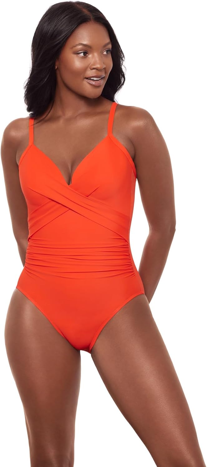 Miraclesuit Women's Swimwear Rock Solid Captivate Tummy Control Underwire Cross Back One Piece Swimsuit - Image 6