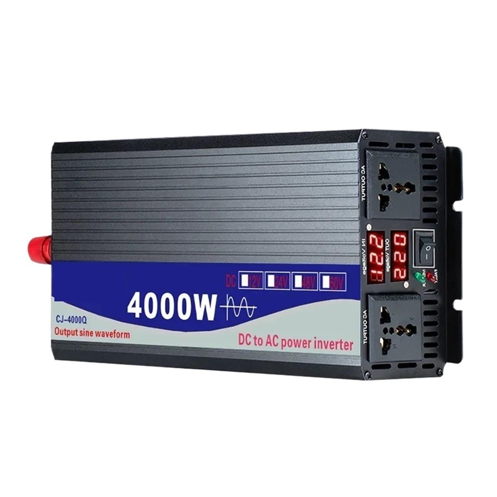 SWEWDSQG 4000W-8000W Pure Sine Wave Inverter DC12v To AC110v/220V Power Converter(60V)