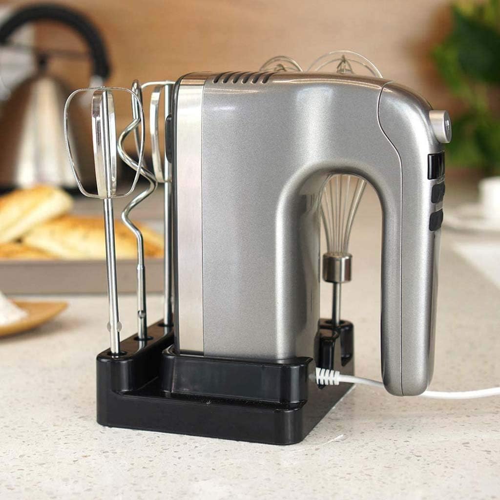 400W Hand Mixer Electric 9-Speed Hand Mixer with Turbo Handheld Kitchen Mixer Includes Beaters Dough Hooks and Storage Rack
