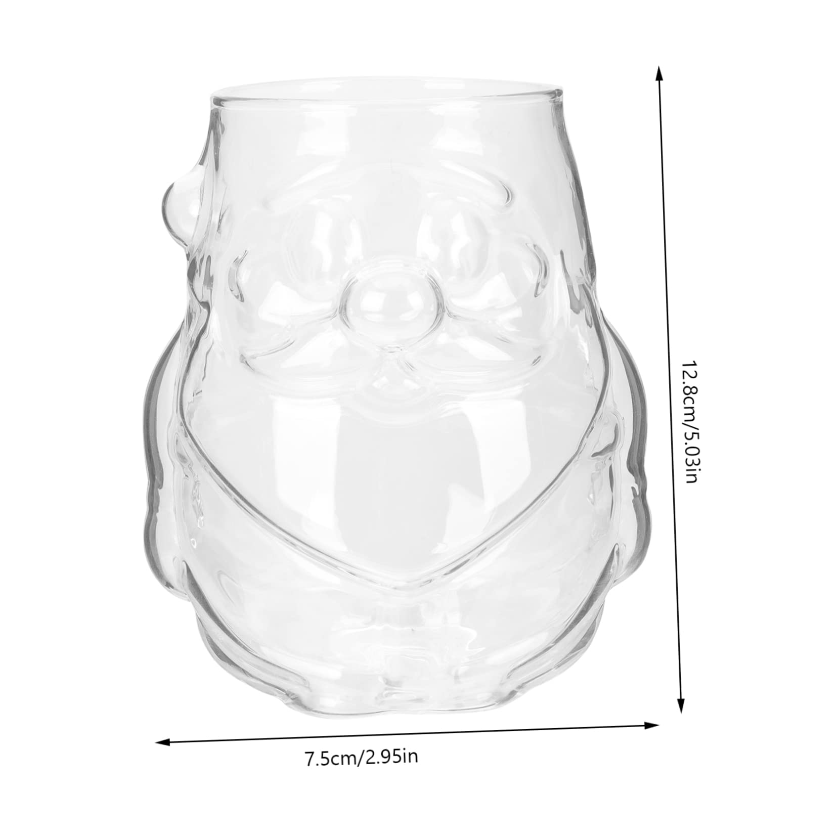Alipis 3 Pièces Tasse De Noël En Verre Tasse De Jus De Noël De Café De s à Café De De s D'eau De Boisson Transparent Un Verre Réutilisable