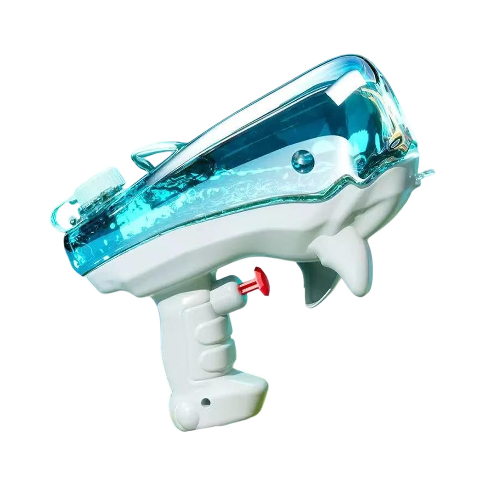 Shark Shaped Transparent Handheld Water Gun Squirt Blaster, Trigger Operated Water Soaker Pistol For Outdoor Pool & Backyard Splash Activity
