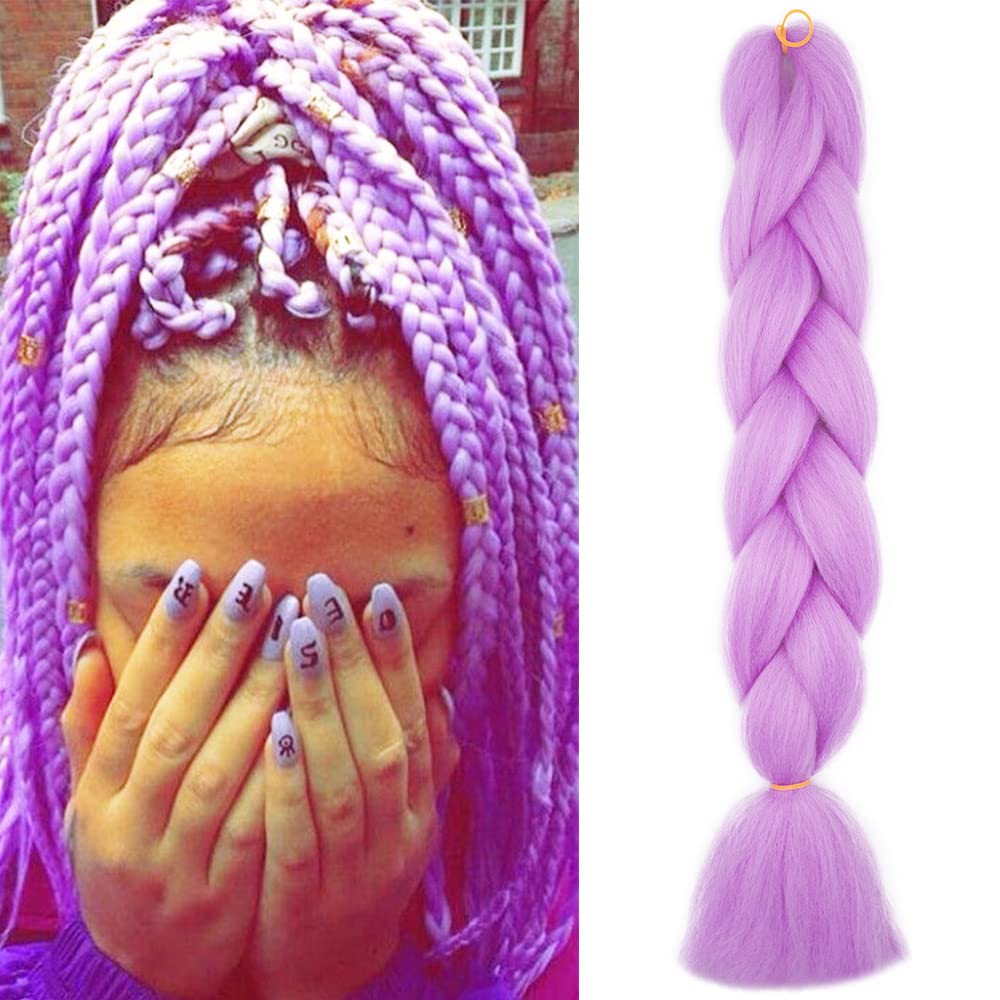 24inch Jumbo Braids Hair Extensions Ombre Braiding Hair Synthetic 3Pieces/lot Crochet Twist High Temperature African Box Braids, Sapphire Blue — view 80
