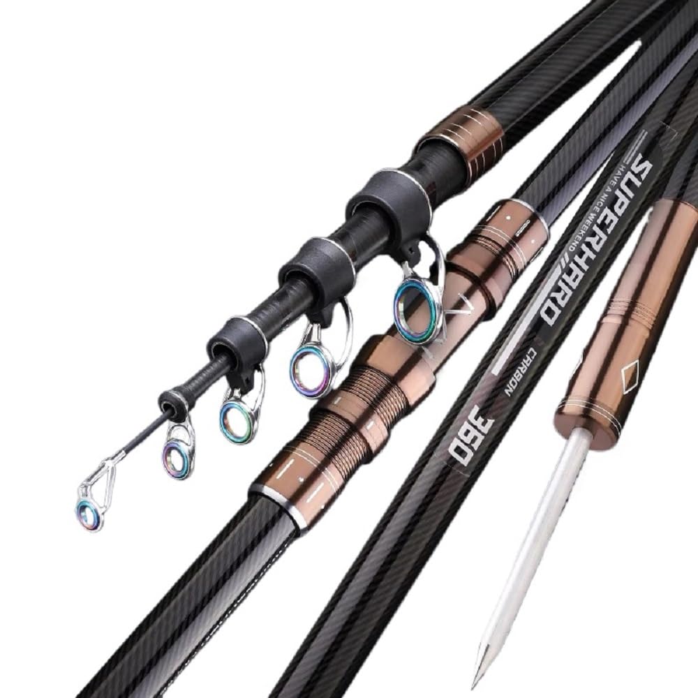 7Ft 9Ft 12Ft 13Ft 14Ft 15Ft Telescopic Fishing Rod Carbon Portable Spinning Fishing Pole for Boat Saltwater and Freshwater Surfcasting Baitcasting Rod Long Distance Throwing Fishing Rod