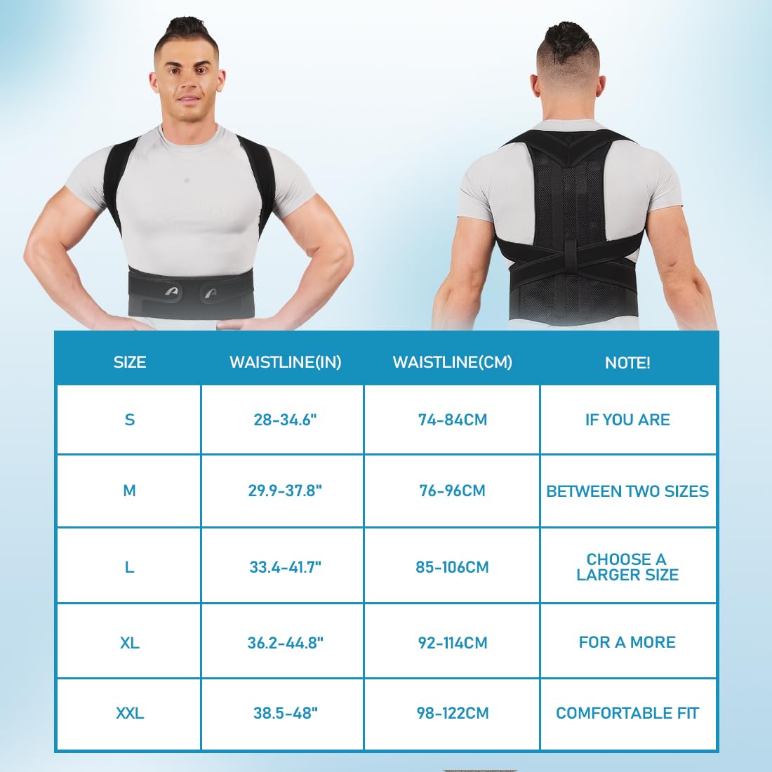 AOFITBRACE[L SIZE Back Brace For Men & Women,Posture Corrector Posture Corrector[L SIZE]