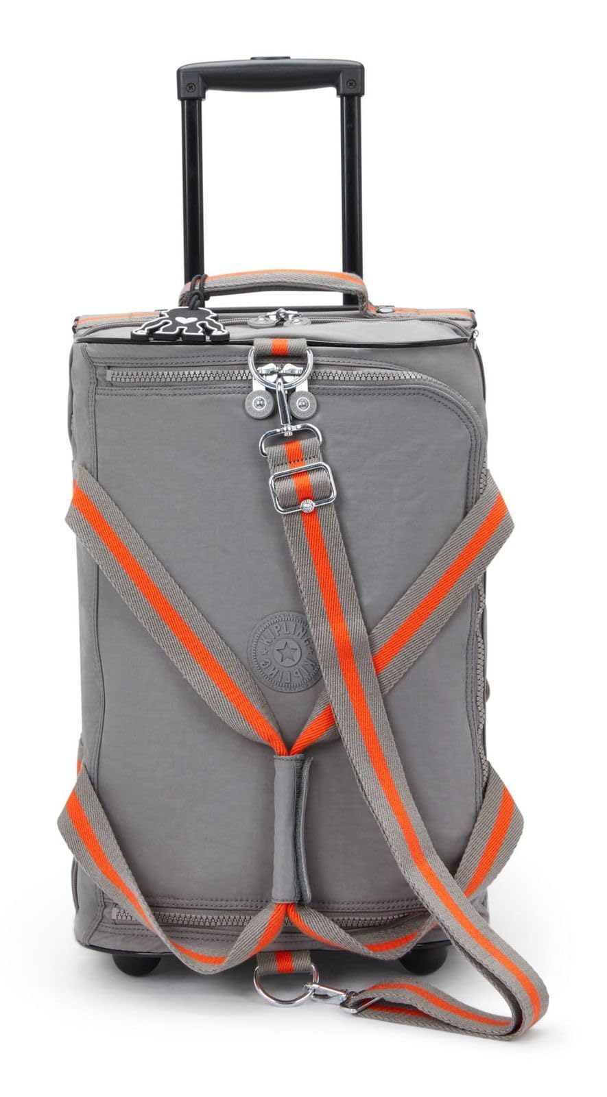 Kipling TEAGAN US Kleine Reisetasche mit Rollen, Carry On, Inviting Grey