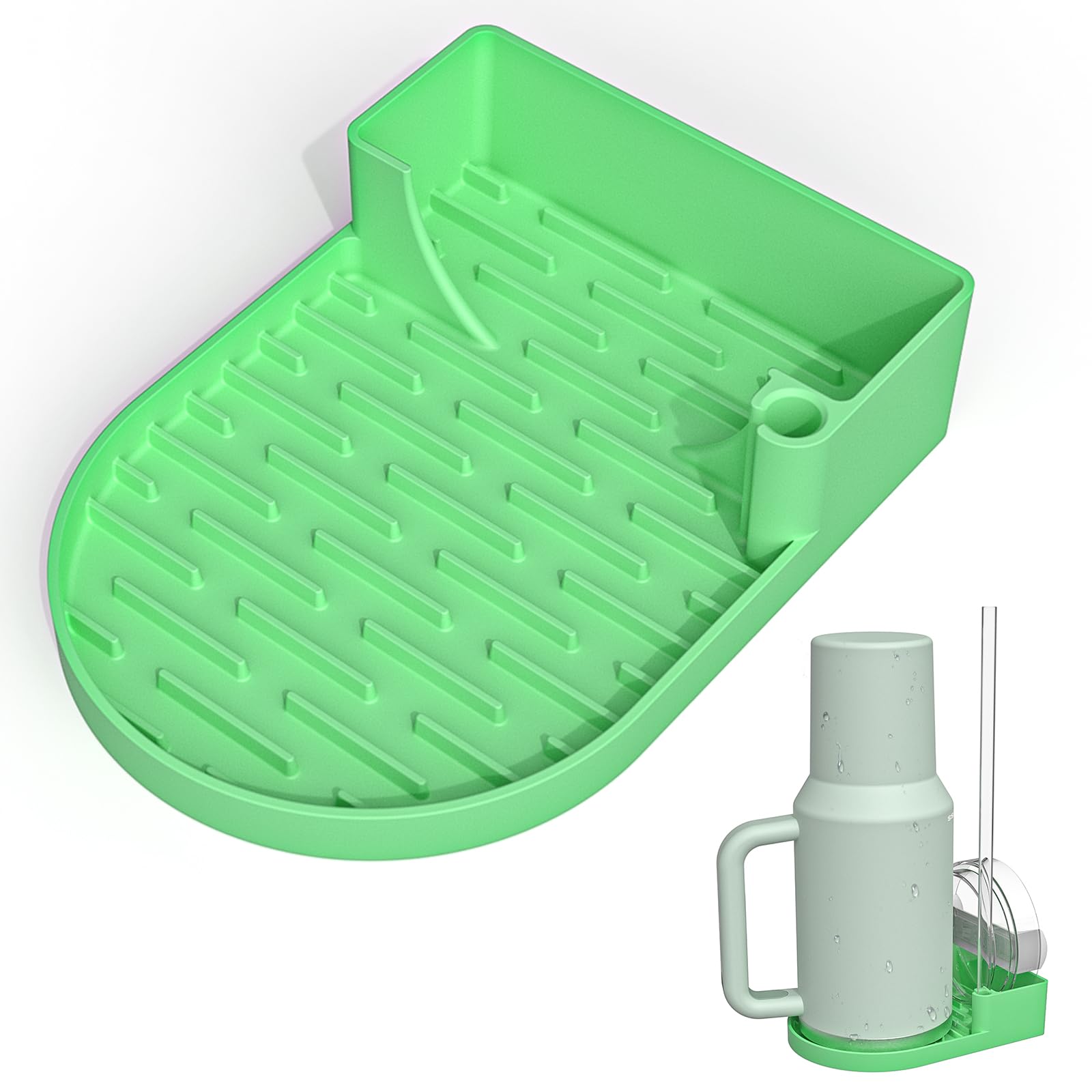 Ybenlld Bottle Drying Rack for Stanley Cup Accessories, Silicone Fast Dryer Rack, Water Bottle Drying Rack Space Saving for Cup,Mugs,Tumblers,Glasses（