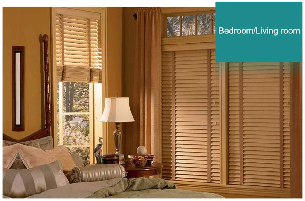 Blinds weneckie drewno weneckie do pokoju dziecięcego, poziome okno, mocowanie wewnętrzne, 60 cm/80 cm/100 cm/120 cm/140 cm szerokość (rozmiar: 140 x 240 cm)