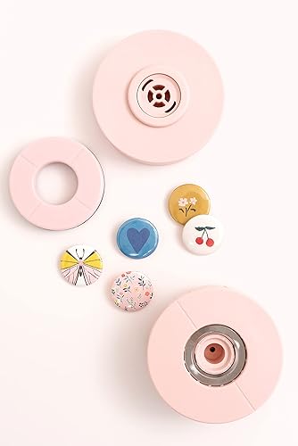 Miniatura 5 de We R Memory Keepers Inserto de círculo de presión de botón pequeño, hace botones de bricolaje de 0.984 in, perfecto para mochilas, bolsos, bolsas y