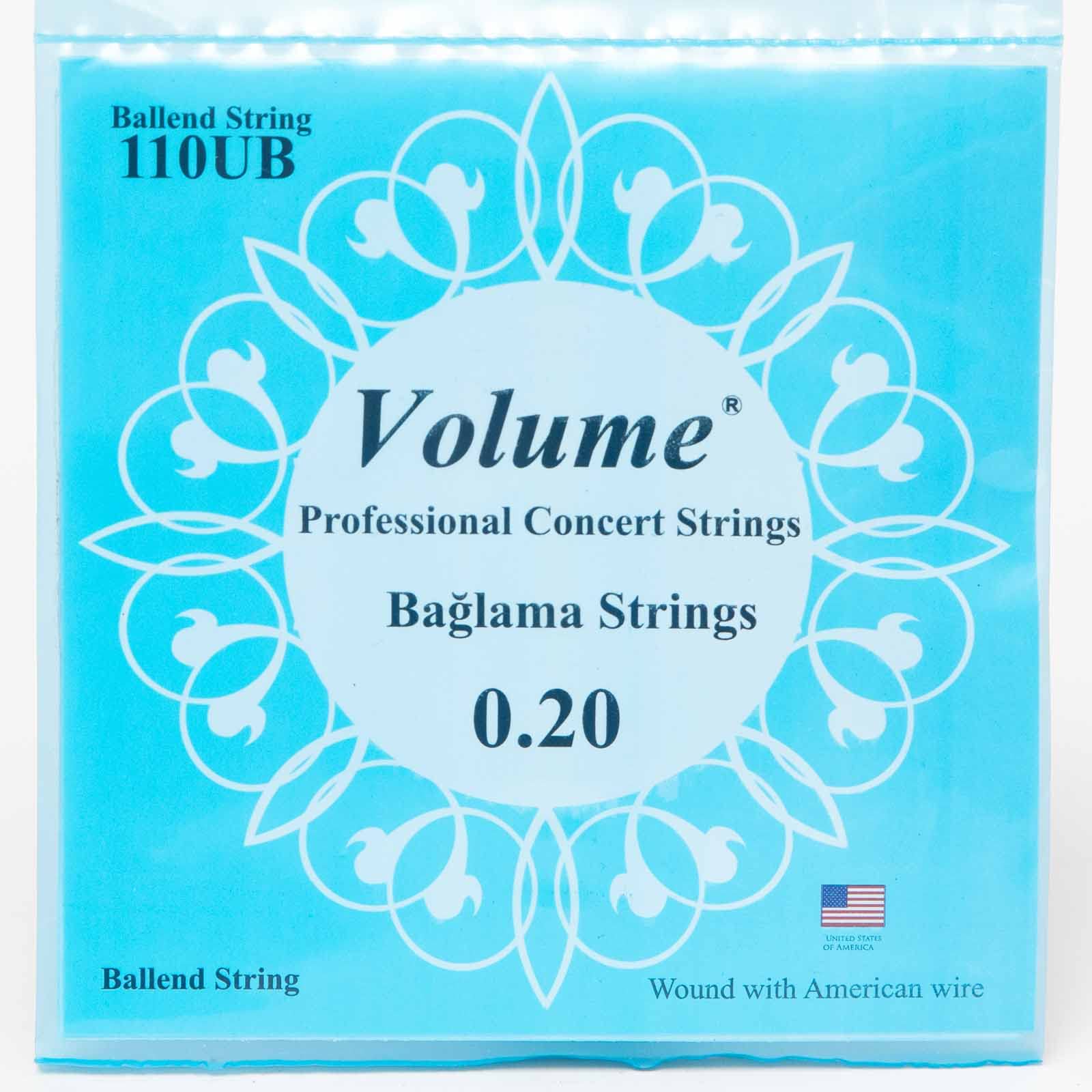 Lange Saz Saiten von Volume 0,20 mit Kugelende, hergestellt aus langlebigem USA-Draht