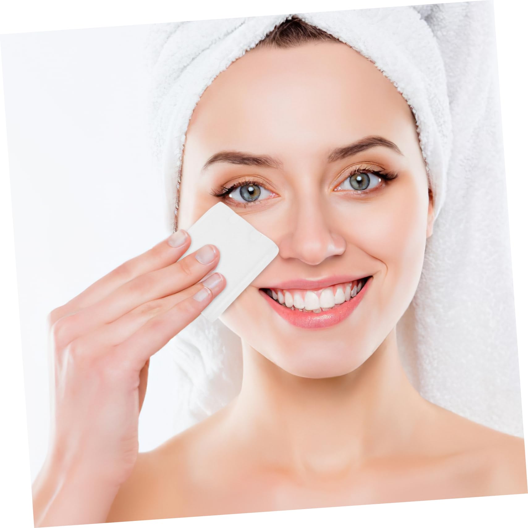 Baluue 100pcs Thicken Cotton Pads Makeup Cotton Makeup Removing Pads Portable Gentle Face Cushion for Routine