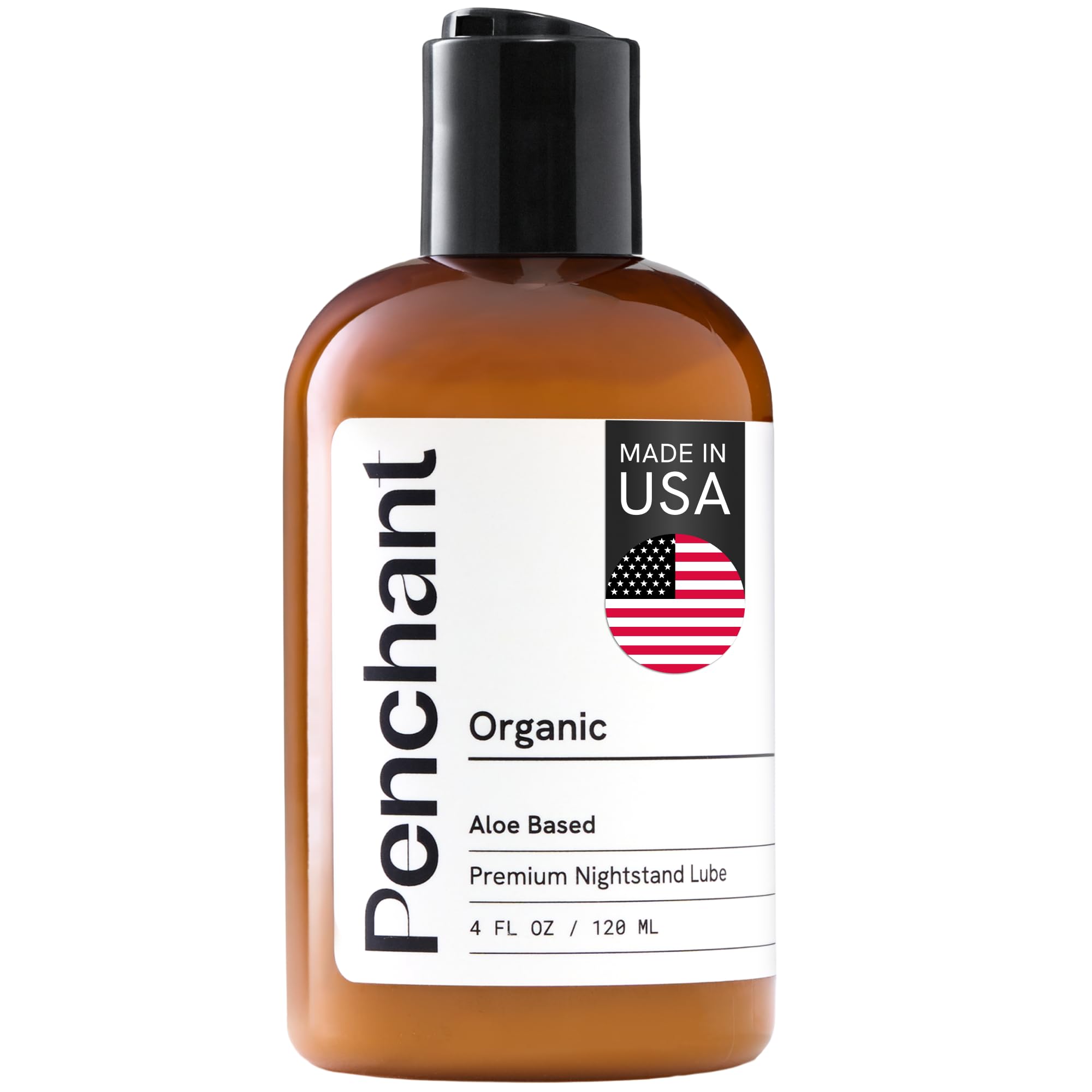 Organic Personal Lubricant with Organic Aloe Juice – Plant Based, Water Based Lube for Intimate Use, Made in USA (4 fl oz)