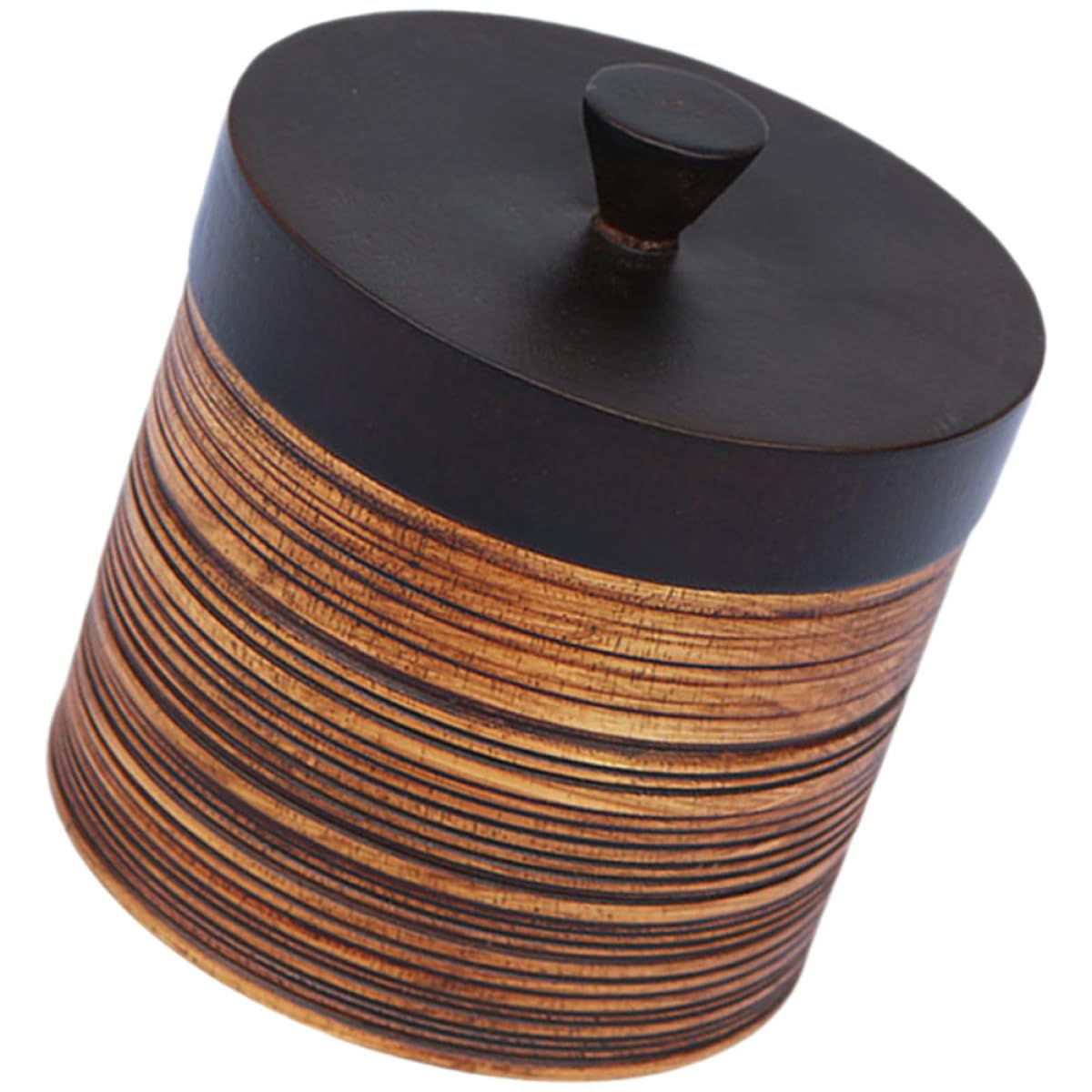 TIDTALEO Contenitore Raffinato per Legno Ermetico Tè e Coperchio Tisane Scatola Semplice Caramelle Design Buona Sigillatura Uso Domestico