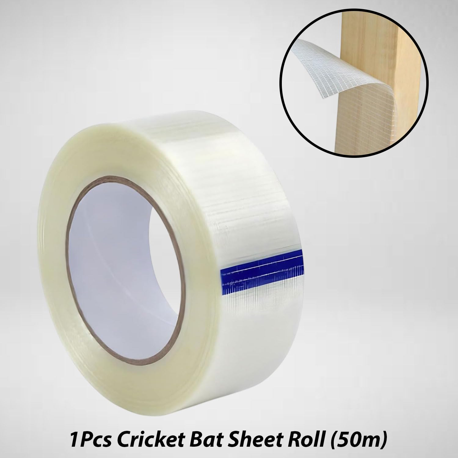S & S PRODUCTS Rotolo di foglio trasparente per mazza da cricket, protegge i bordi delle mazze da cricket (50 m)